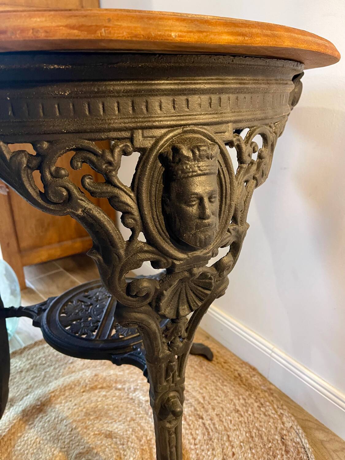 English pub table circa 1901