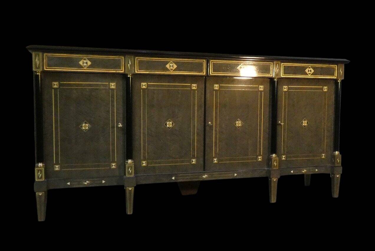 Louis XVI Style Hollywood Regency Sideboard, France, 1980s
