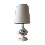 Ceramic lamp floral decoration