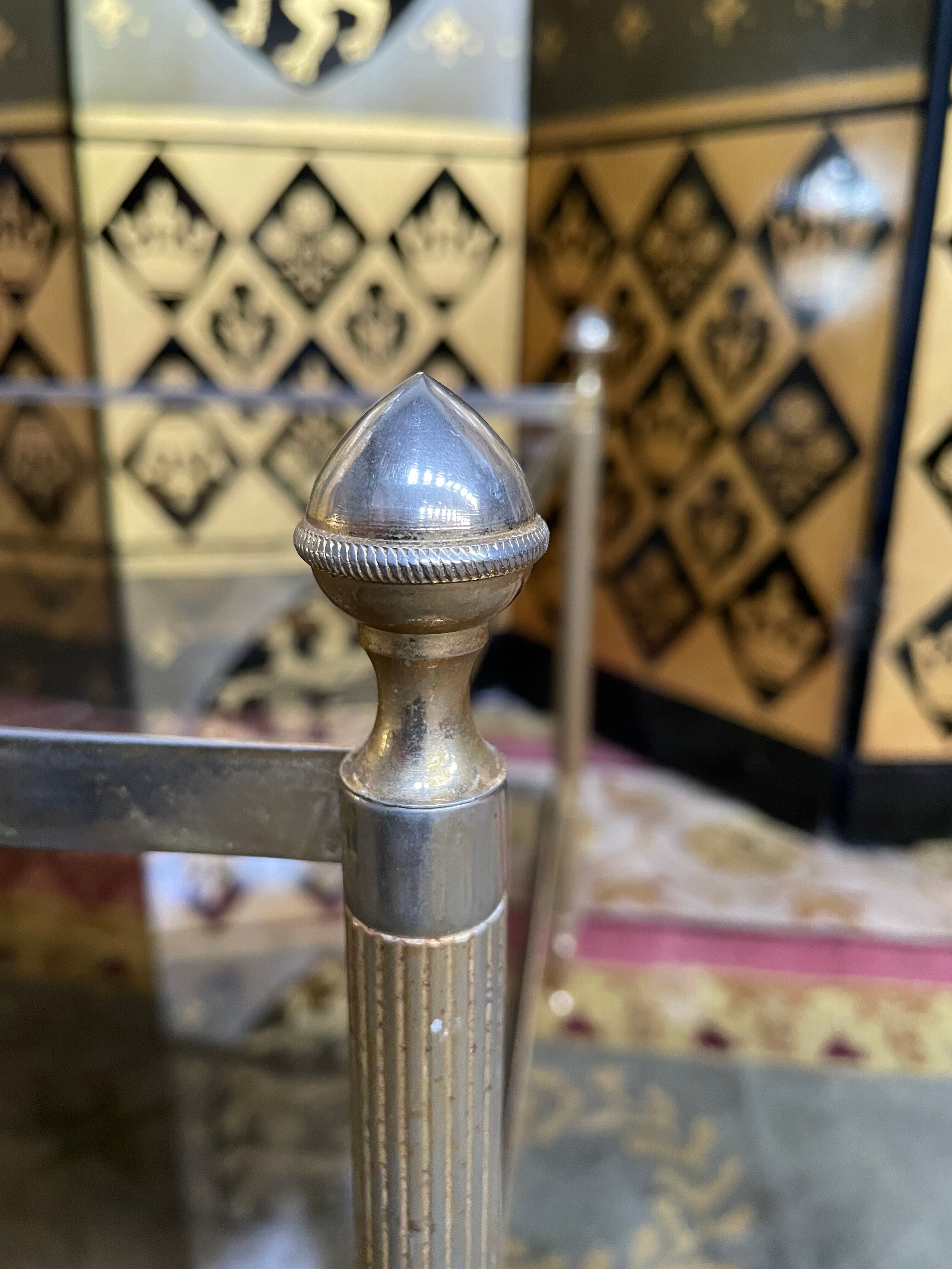 Coffee table 1970 gold metal