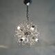 Sputnik ceiling lamp in chrome by Angelo Gaetano Sciolari, 1970s