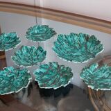 Set plates and dish Ceramic sheet Italy 70