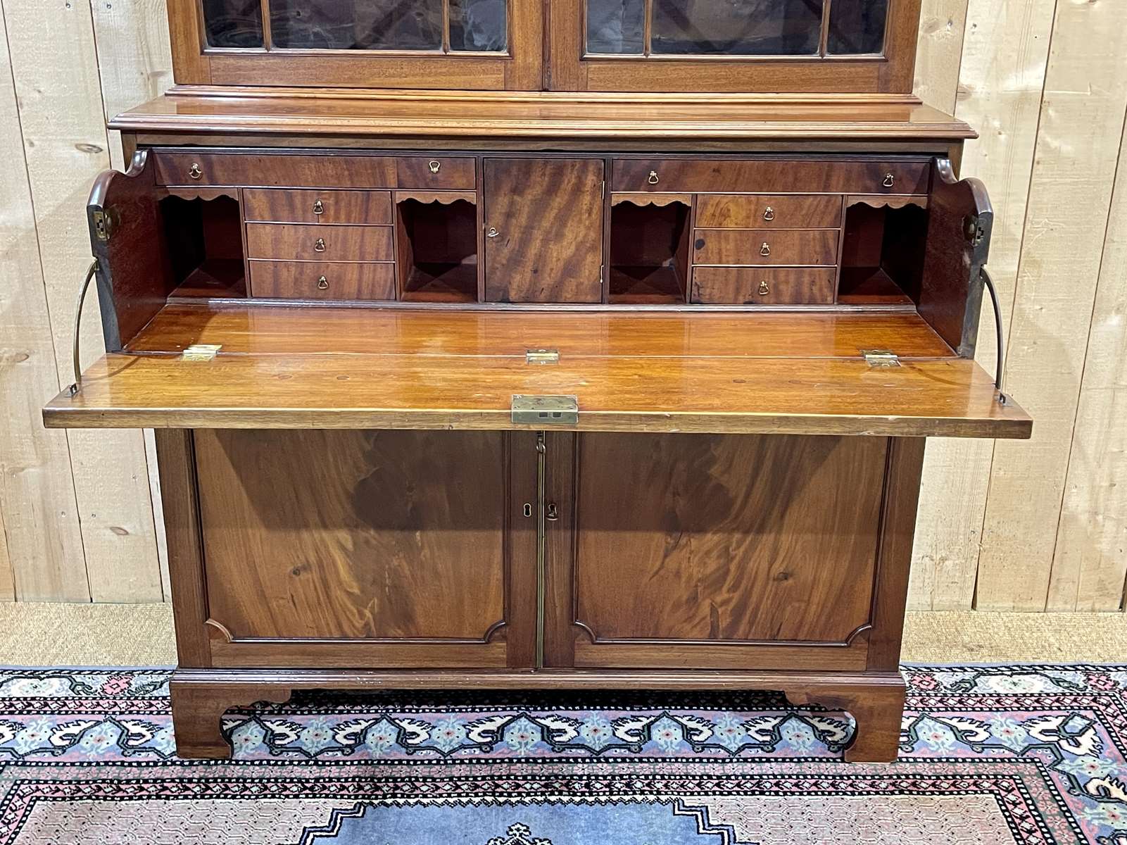 Nineteenth-century English mahogany scriban