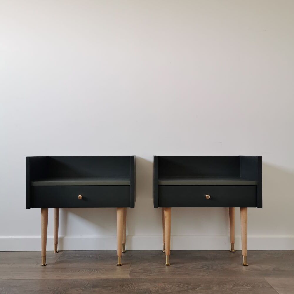 Pair of vintage bedside tables