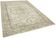 Tapis beige oriental ancien fait à la main 207 cm x 307 cm