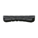 Black snakeskin modular sofa by Don Chadwick for Herman Miller 1970s