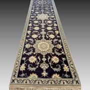 Oriental Rug Iran Nain Wool and Silk: 0.77 X 2.94 Meters