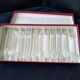 Box of 12 zoomorphic crystal knife holders from Vannes le Chatel