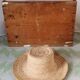Vintage wooden wall coat rack