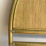 Rattan and bamboo headboard
