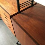 Modular teak bookcase 60s