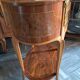 Small coffee table in marquetry.