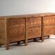 Antique wooden sideboard with three doors (circa 1920)