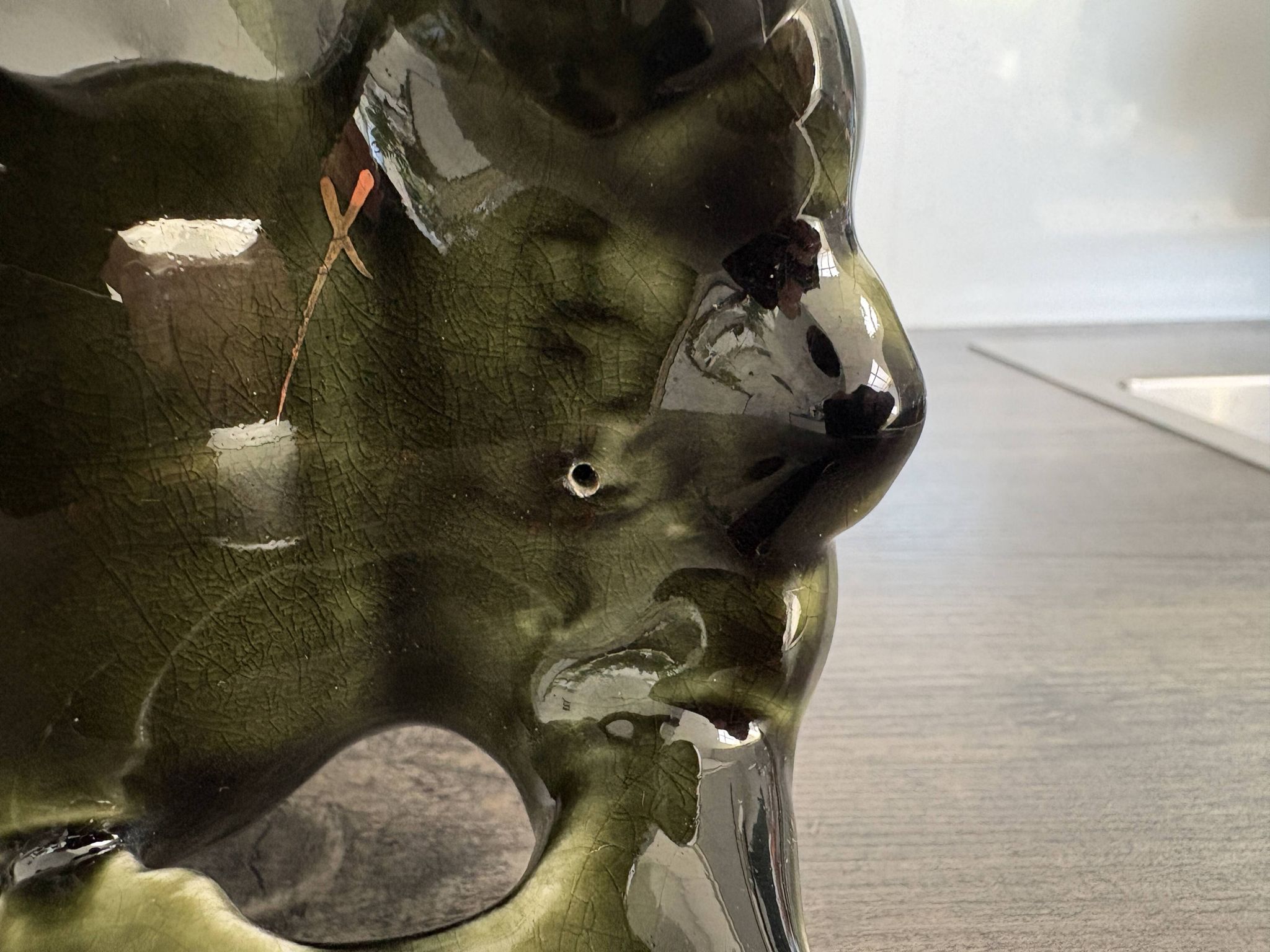 Vase ancien en céramique émaillée