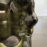 Antique glazed ceramic vase