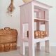 Etagère - meuble rose patiné