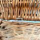 Vintage braid wicker basket for pets
