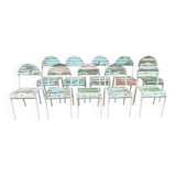 10 chaises de terrasse champêtre 