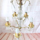 Baroque chandelier with crystal tassels