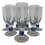 7 flûtes à champagne bleues, 1990