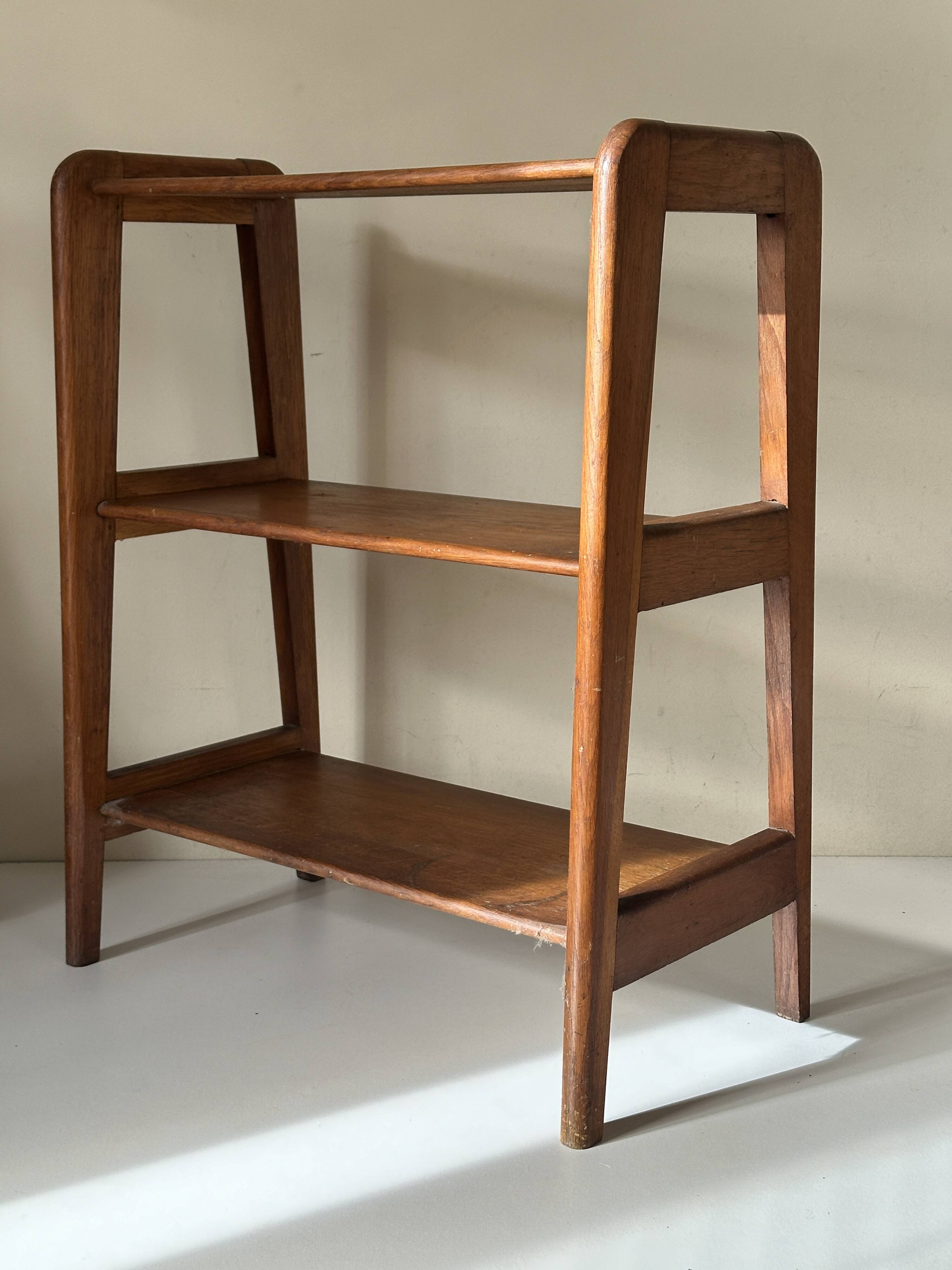 Oak shelf design vintage reconstruction 60s