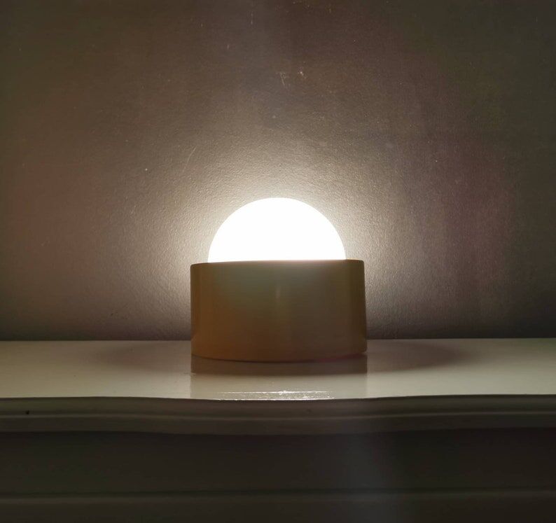 Vintage yellow ceiling lamp/table lamp, 80s