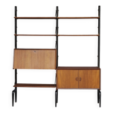 Meuble mural modulaire en teck par Louis van Teffellen pour Wébé. Années 1950