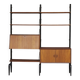 Meuble mural modulaire en teck par Louis van Teffellen pour Wébé. Années 1950