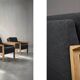 Vintage Mid-Century Danish Modern Oak & Felt Lounge Chairs, 1960s, Set of 2