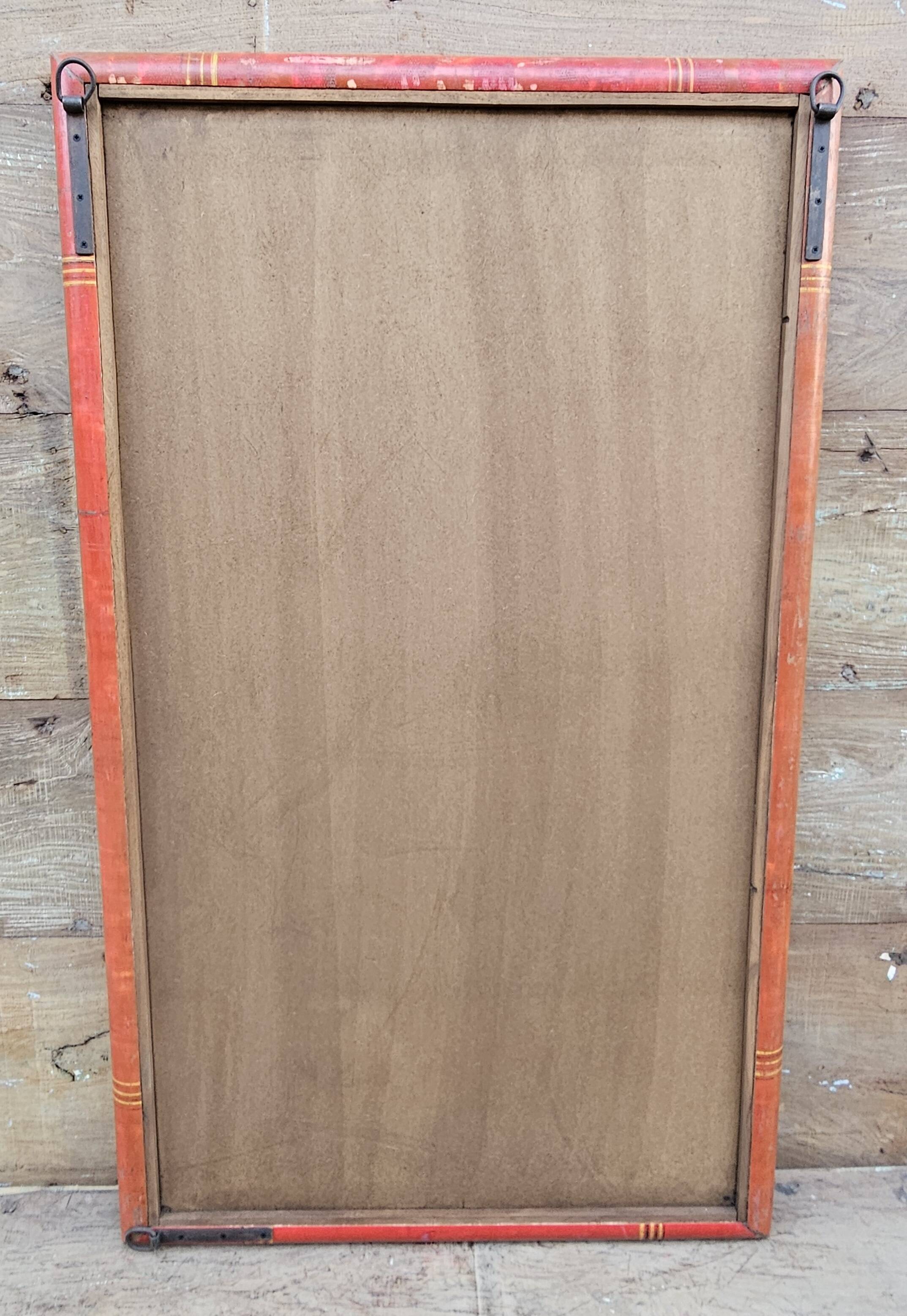 Antique mirror in Burmese teak.