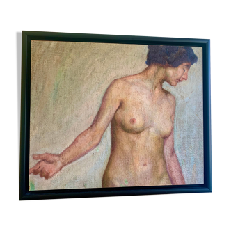 Antique oil painting,  1930s