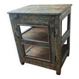 Indian display case in patinated wood