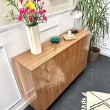 Wood effect formica sideboard