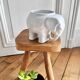Cache pot vase céramique éléphant années 60/70