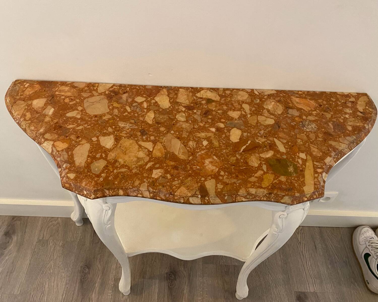 Wood and marble console