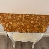 Wood and marble console