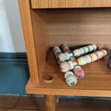 70s Scandi Icon: Architectural & Functional Nightstand