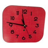 Pendulum in red and black formica, vintage, 1950s, functional