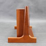 1950s pair of rare Borge Mogensen teak floating night stands by Dyrlund Denmark