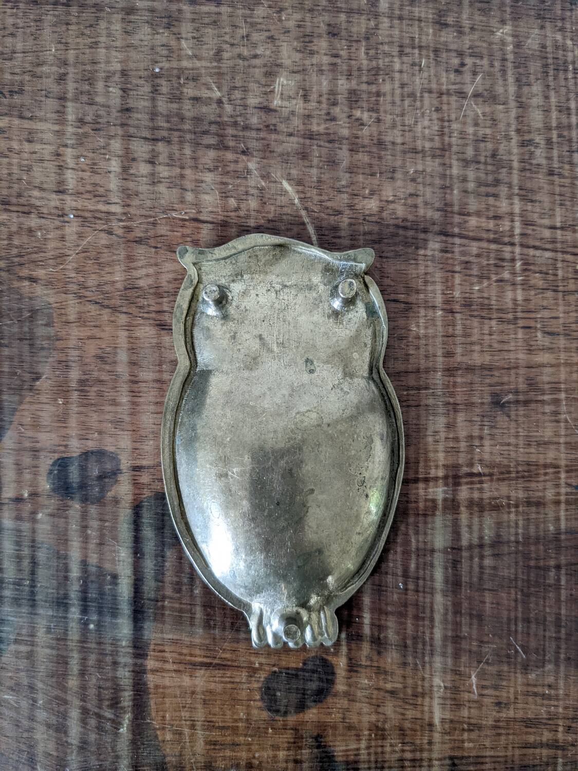 Brass owl pocket tray