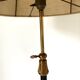 Lampadaire vintage en fer forgé et bronze années 50