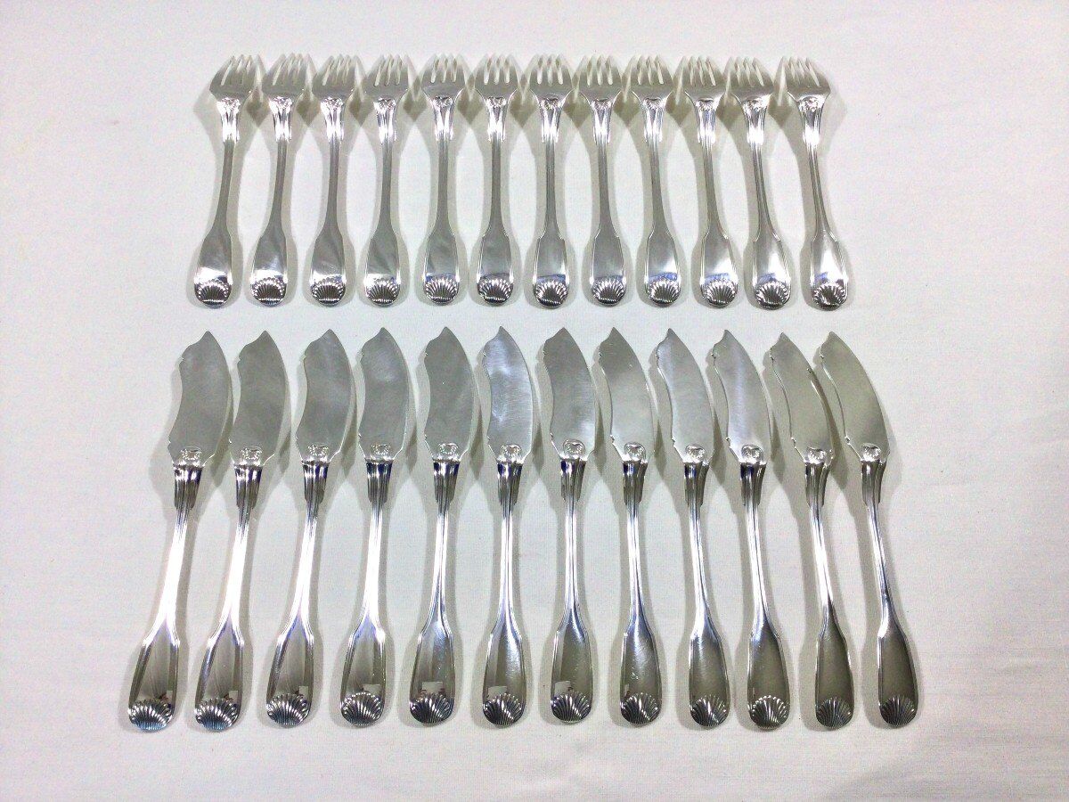 Cailar Bayard 12 Cutlery to Fish Shell