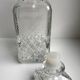 70s glass whiskey decanter