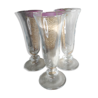 Vintage champagne flutes