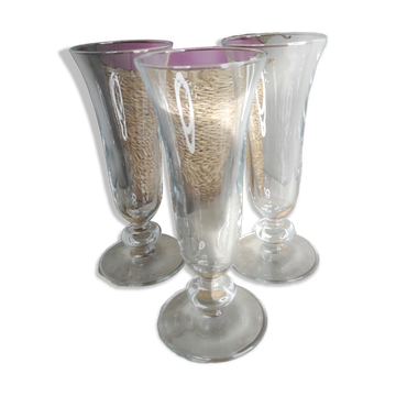 Vintage champagne flutes