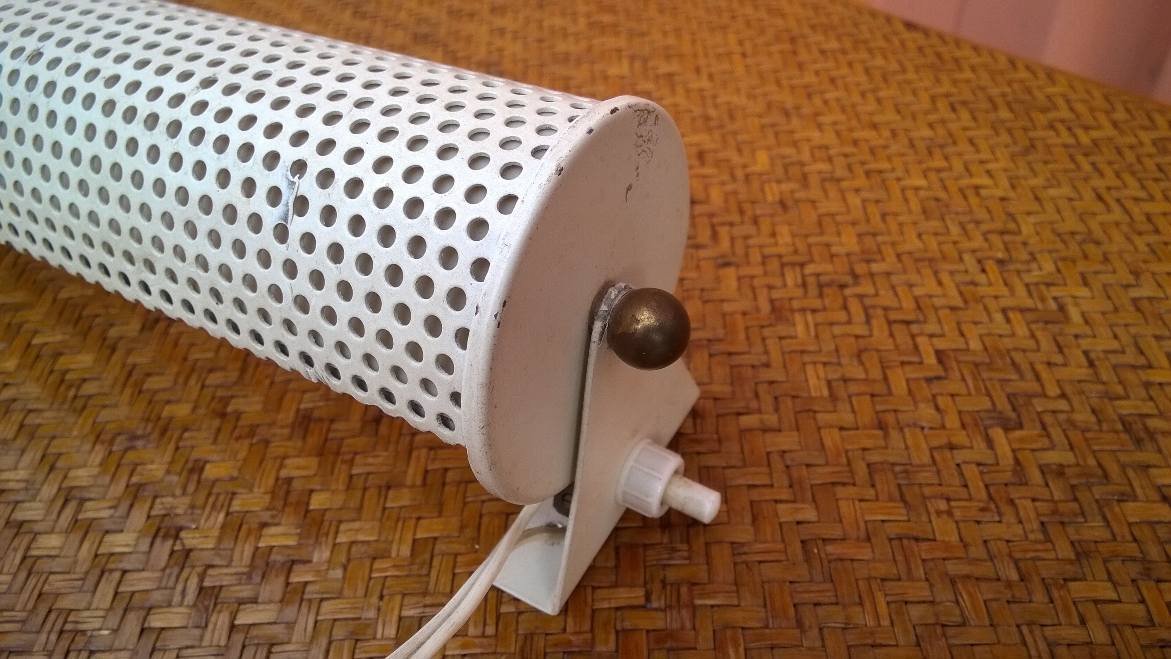 Perforated tole sconce