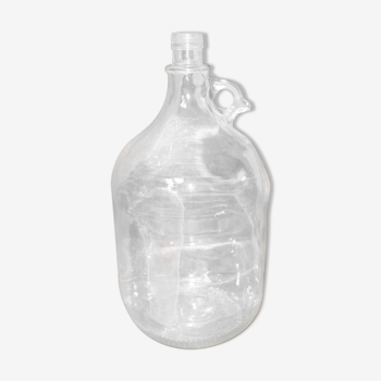 Glass canister with handle