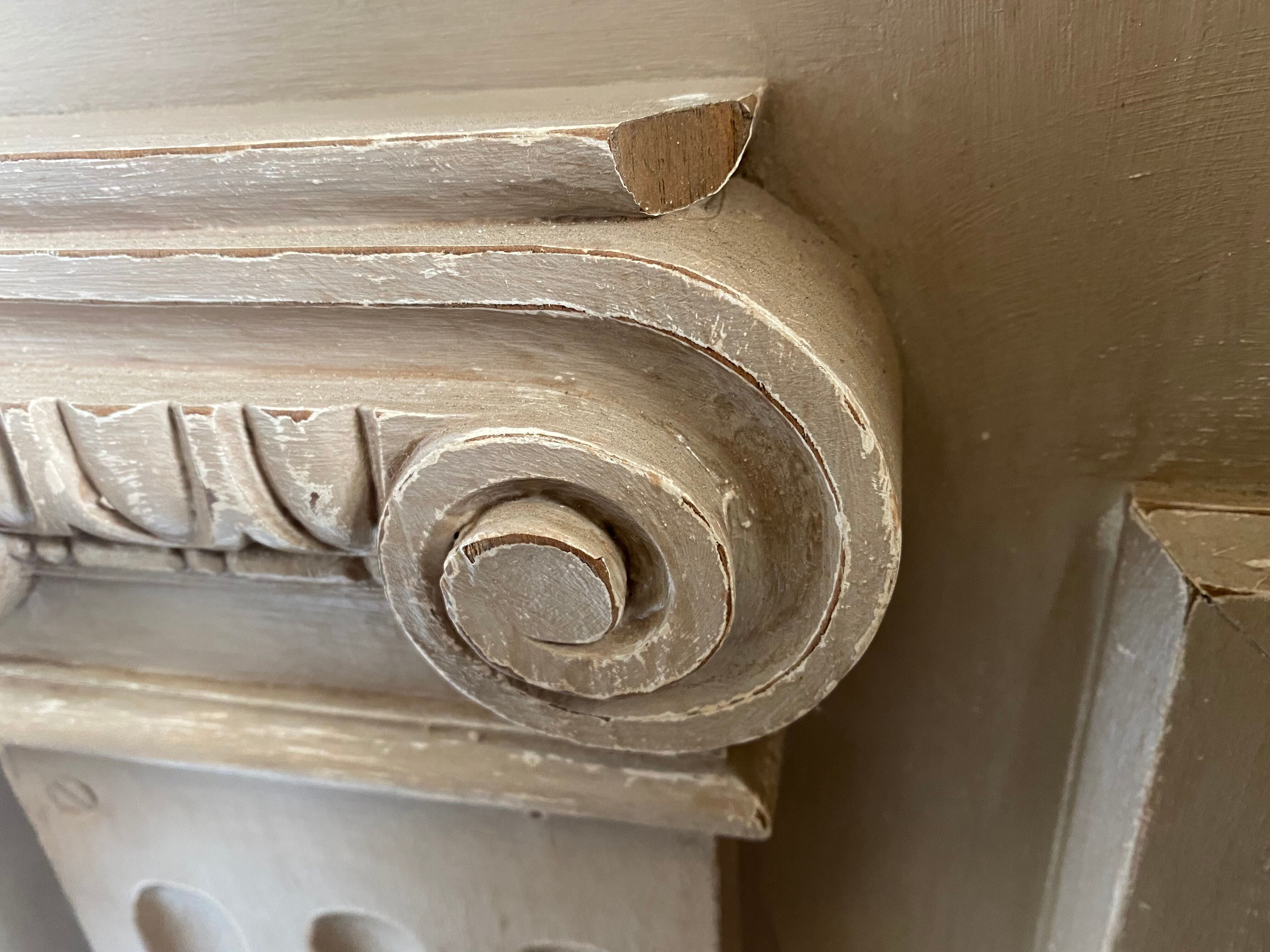 Wooden fireplace surroundings