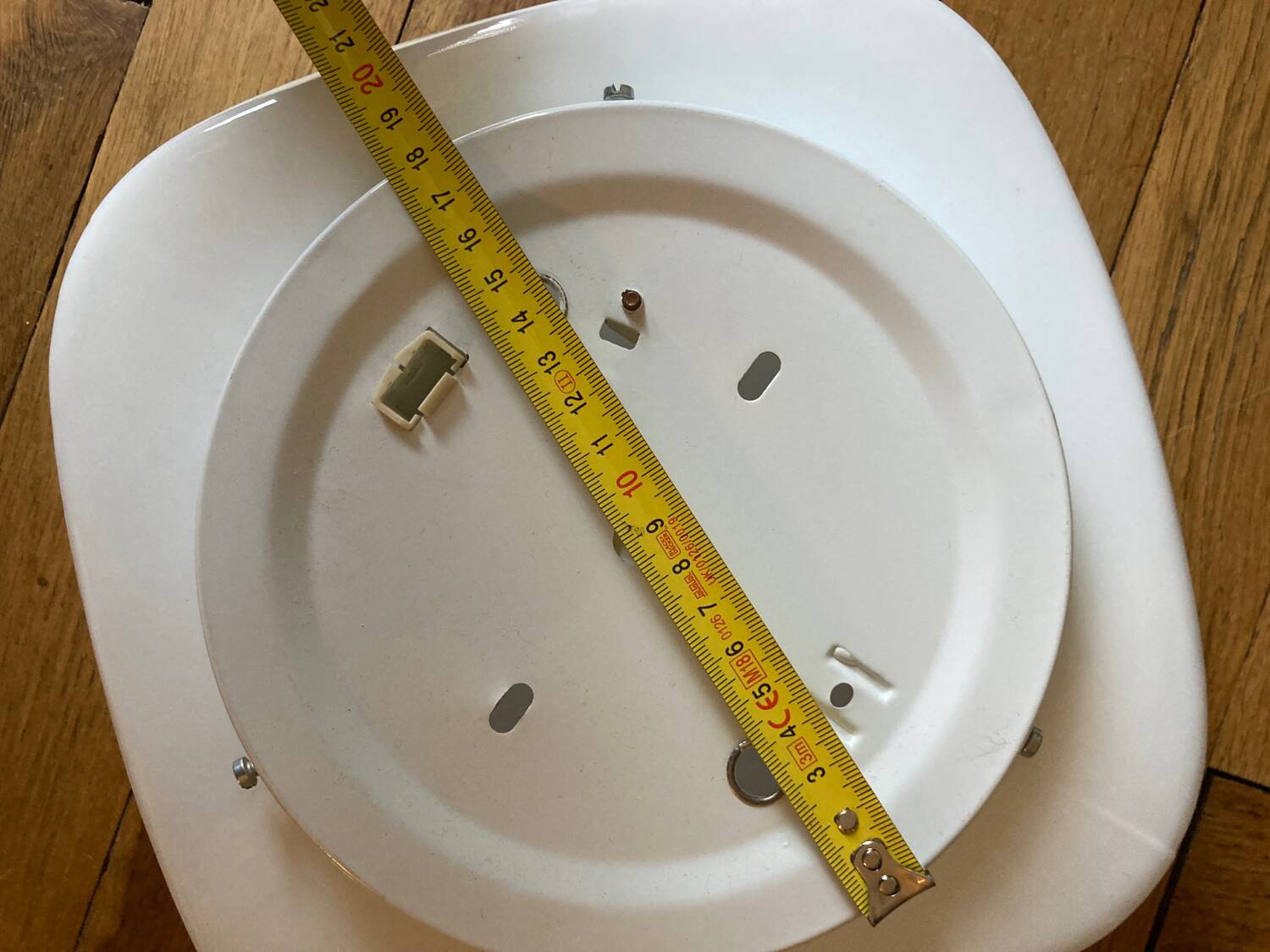 Square opaline wall light