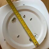 Square opaline wall light